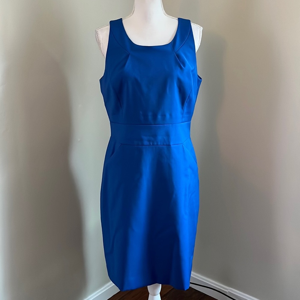 J. Crew Suiting Tailored Shift Dress in Lightweight Wool - Pockets